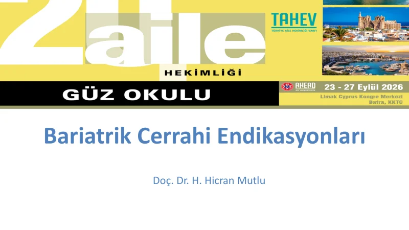 Bariatrik Cerrahi Endikasyonları